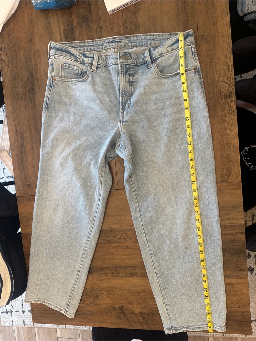 Old Navy Light Blue OG Loose Jeans (petite)